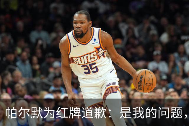 帕尔默为红牌道歉：是我的问题，会吸取教训